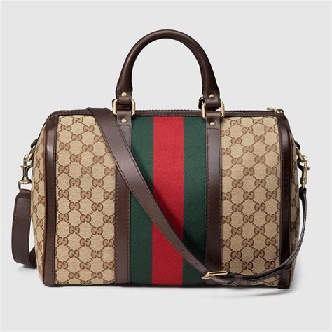 gucci bag 247205|247205 Boston Bag Web Leather .